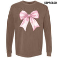 Lovable Pink Bow Long Sleeve Comfort Colors 'NLB' T-Shirts, Hoodie, Sweatshirt - T-Shirt, Sweatshirt, Hoodie