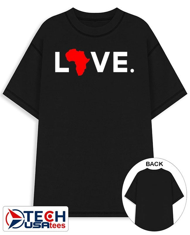 Love Africa State Valentines Day 2026 shirt Unisex T-shirt, Sweatshirt, Hoodie, Long Sleeve Tee - T-Shirt, Sweatshirt, Hoodie
