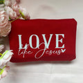 Love Like Jesus Heart Embroidered Faith Based T-Shirts, Hoodie, Sweatshirt - T-Shirt, Sweatshirt, Hoodie
