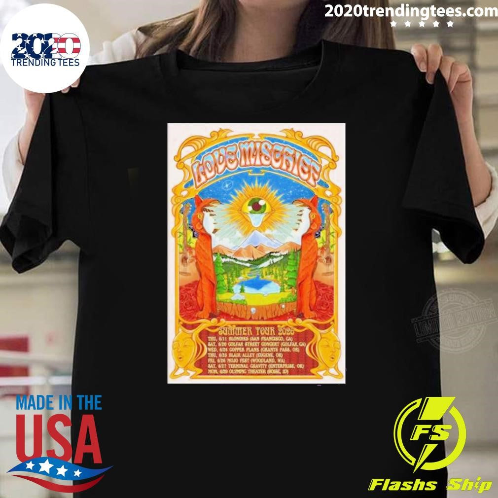 Love Mischief Summer Tour 2026 Shows Shirt Unisex T-shirt, Sweatshirt, Hoodie, Long Sleeve Tee - T-Shirt, Sweatshirt, Hoodie