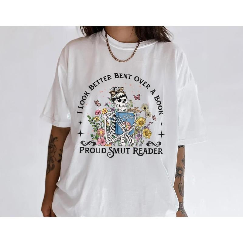 Love Yourself Skeleton Reading Shirt Floral Skull Book Lover Gothic Vintage Skeleton Spooky Self Love Shirt T-Shirts, Hoodie, Sweatshirt - T-Shirt, Sweatshirt, Hoodie