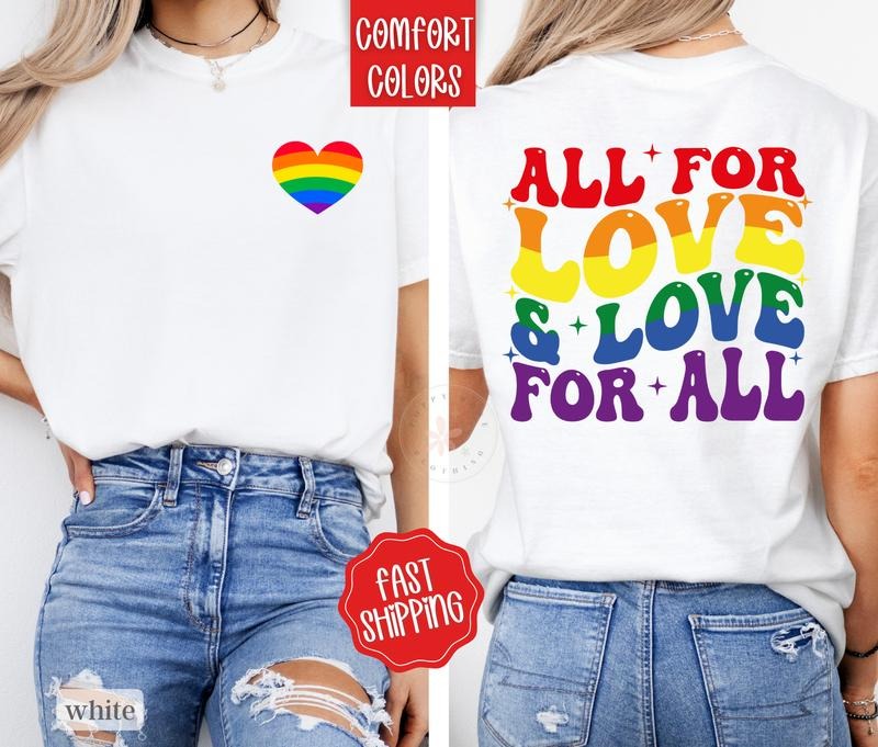 Love Is Love Shirt Comfort Colors Pride LGBTQ Equal Rights T-Shirts, Hoodie, Sweatshirt - T-Shirt, Sweatshirt, Hoodie