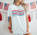 Loves Jesus America Too Shirt 4th July Shirt Jesus 4th July Shirt Smile Face Shirt Independence Day Shirt Patriotic Shirt USA Shirt Red White Blue Shirt America Flag Shirt T-Shirts, Hoodie, Sweatshirt - T-Shirt, Sweatshirt, Hoodie