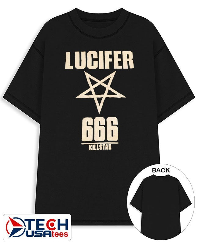 Lucifer 666 Killstar logo shirt Unisex T-shirt, Sweatshirt, Hoodie, Long Sleeve Tee - T-Shirt, Sweatshirt, Hoodie