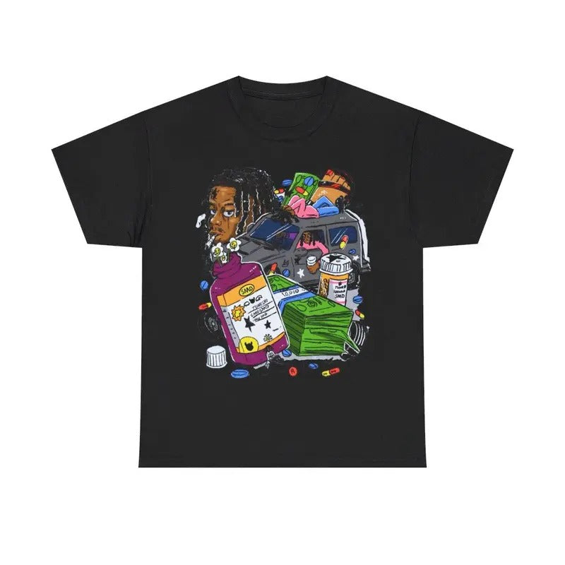 Lucki Rapper Y2k 90s HipHop Heavy Cotton Shirt HipHop Rap Casual Menswear Retro Top Vintage Comfy T-Shirts, Hoodie, Sweatshirt - T-Shirt, Sweatshirt, Hoodie