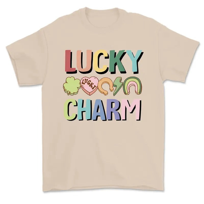 Lucky Charm Shirt Happy Shamrock St Patrick'S Day Lucky Charm Irish Irish Day Shirt T-Shirts, Hoodie, Sweatshirt - T-Shirt, Sweatshirt, Hoodie