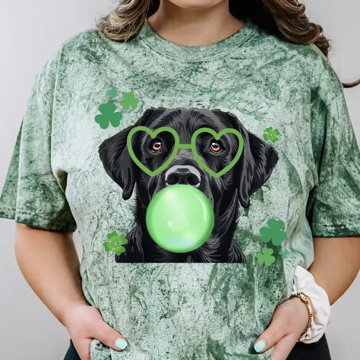 Lucky Dog Black Lab Shirt ~ Relaxed Fit Printed USA Womenswear Casual Comfort Cotton Top Athletic Boho Chic T-Shirts, Hoodie, Sweatshirt - T-Shirt, Sweatshirt, Hoodie