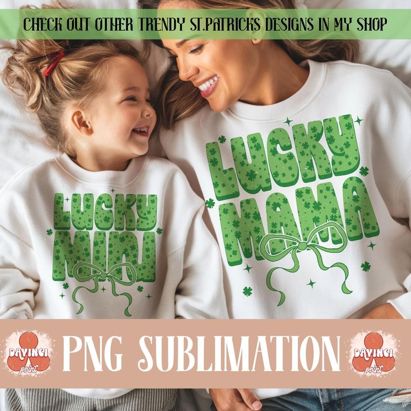 Lucky Mama St Patricks Mama St Patrick'S Day Mama Mini Stpatrick'S Stpatrick Bow Lucky Mama Green Retro T-Shirts, Hoodie, Sweatshirt - T-Shirt, Sweatshirt, Hoodie