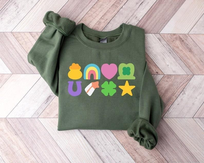 Lucky St Patricks Day Shirt St Patrick'S Day Lucky Charm Irish Day Lucky Shamrocks Rainbow Shirt T-Shirts, Hoodie, Sweatshirt - T-Shirt, Sweatshirt, Hoodie