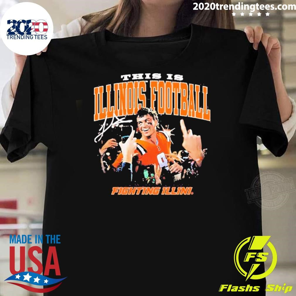 Luke Altmyer Celebration This Is Illinois Fighting Illini 2026 Shirt Unisex T-shirt, Sweatshirt, Hoodie, Long Sleeve Tee - T-Shirt, Sweatshirt, Hoodie