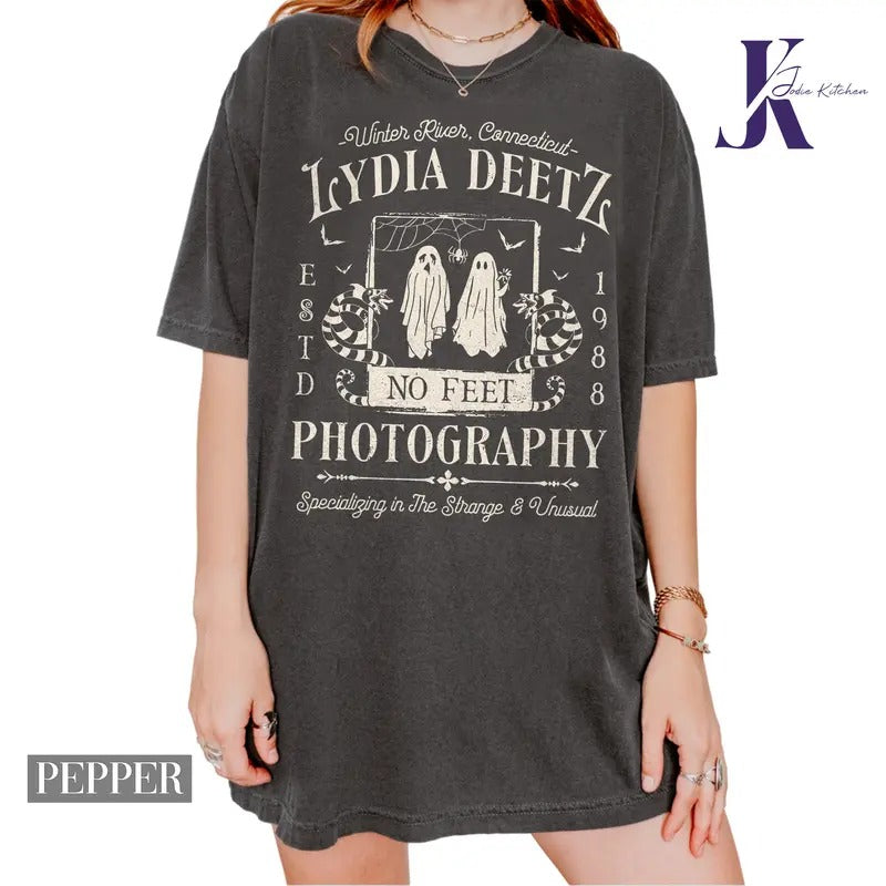 Lydia Deetz Photography Shirt Beetlejuice Halloween Shirt Spooky Season Ghost Halloween Shirt Beetlejuice Movie Shirt T-Shirts, Hoodie, Sweatshirt - T-Shirt, Sweatshirt, Hoodie