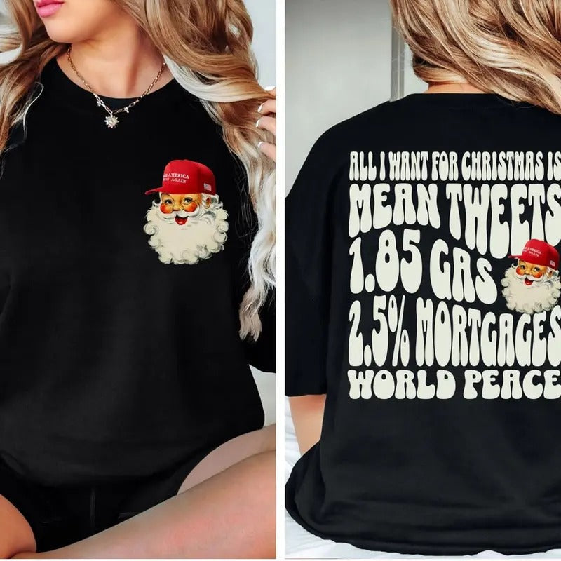 MAGA Santa Trump Republican Funny Political Santa Claus T-Shirts, Hoodie, Sweatshirt - T-Shirt, Sweatshirt, Hoodie
