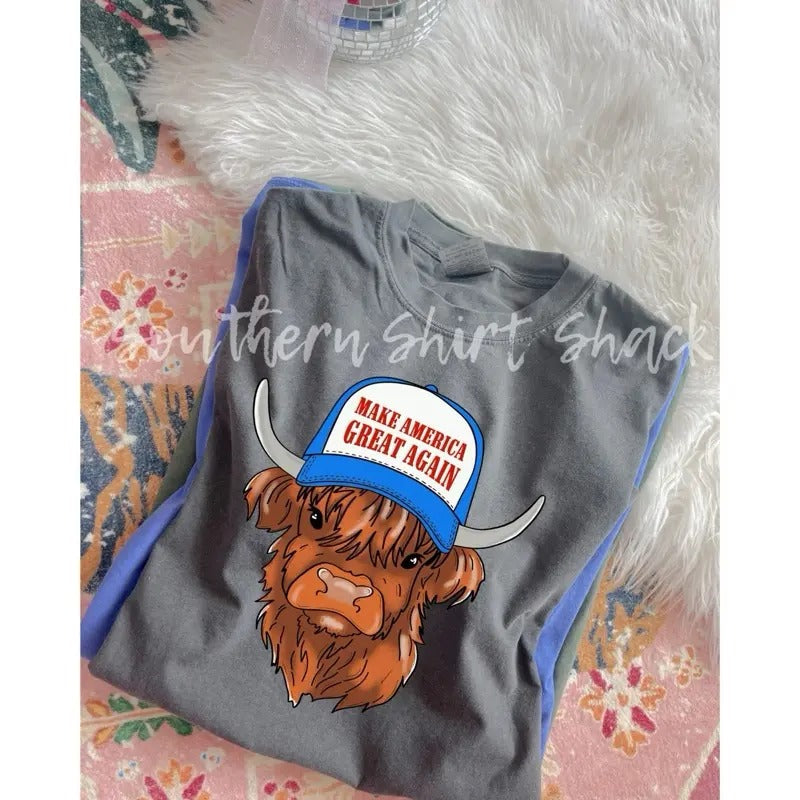 MAGA Highland Cow Pepper Comfort Colors T-Shirts, Hoodie, Sweatshirt - T-Shirt, Sweatshirt, Hoodie