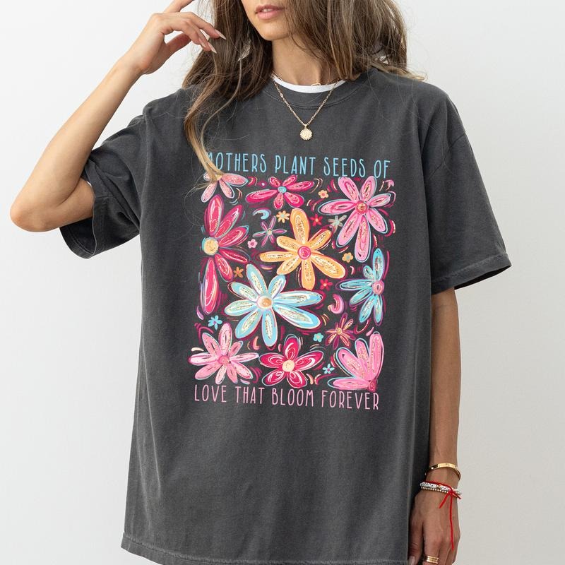MAPTEES Floral Mama Comfort Colors Shirt Mom Mothers Plant Seeds Love Respect Mama T-Shirts, Hoodie, Sweatshirt - T-Shirt, Sweatshirt, Hoodie
