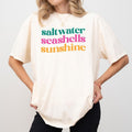 MAPTEES Saltwater Seashells Sunshine Comfort Colors Shirt Beach Summer Vacation Beach Lover Summer Outfits T-Shirts, Hoodie, Sweatshirt - T-Shirt, Sweatshirt, Hoodie