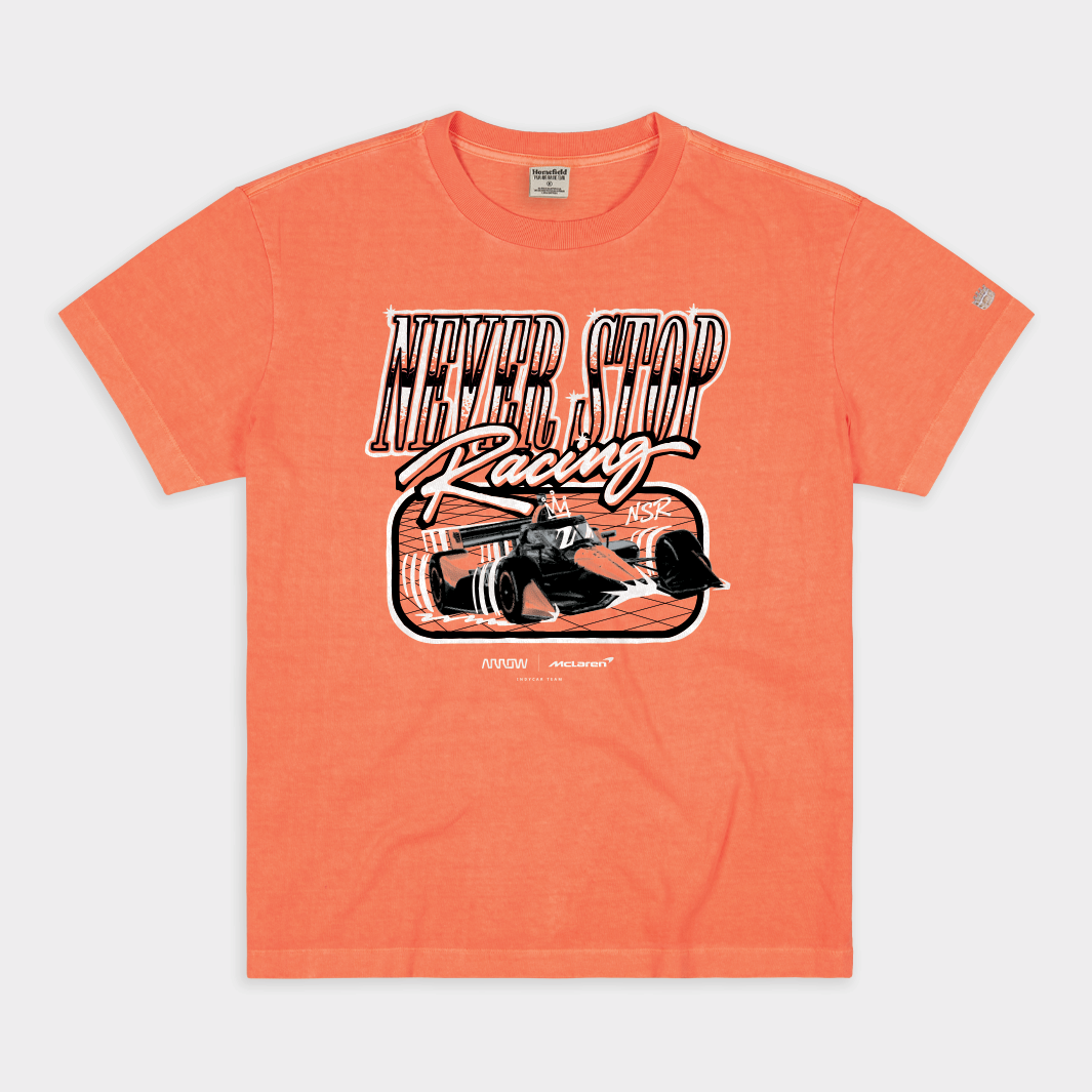 Arrow McLaren "Never Stop Racing" Heavyweight T-Shirts, Hoodie, Sweatshirt - T-Shirt, Sweatshirt, Hoodie