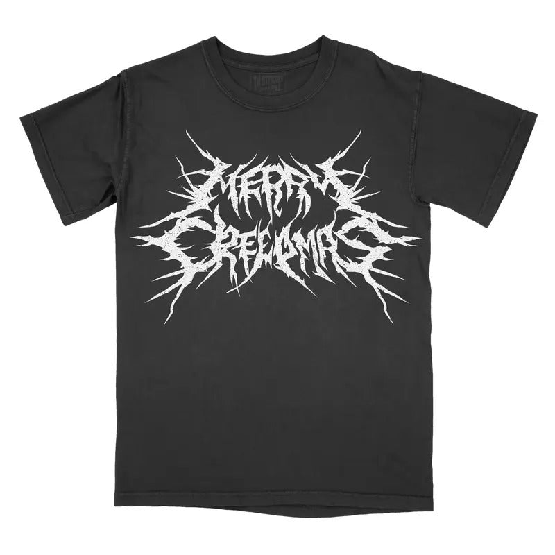 METAL Font Merry Creepmas Comfort Colors Shirt Metal Top T-Shirts, Hoodie, Sweatshirt - T-Shirt, Sweatshirt, Hoodie