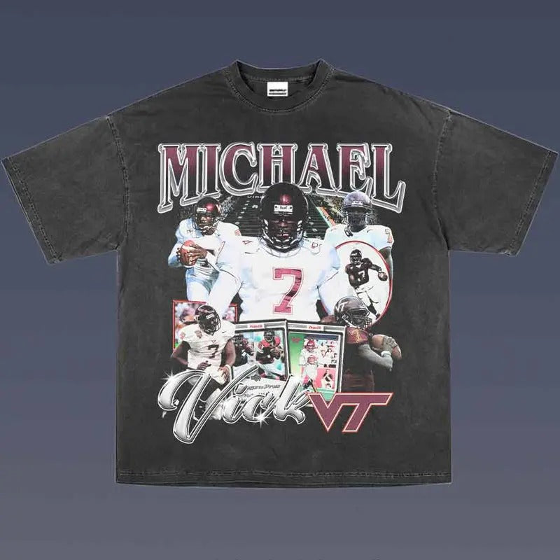 MICHAEL VICK 1.4 VINTAGE AMERICAN FOOTBALL FAN T-Shirts, Hoodie, Sweatshirt - T-Shirt, Sweatshirt, Hoodie