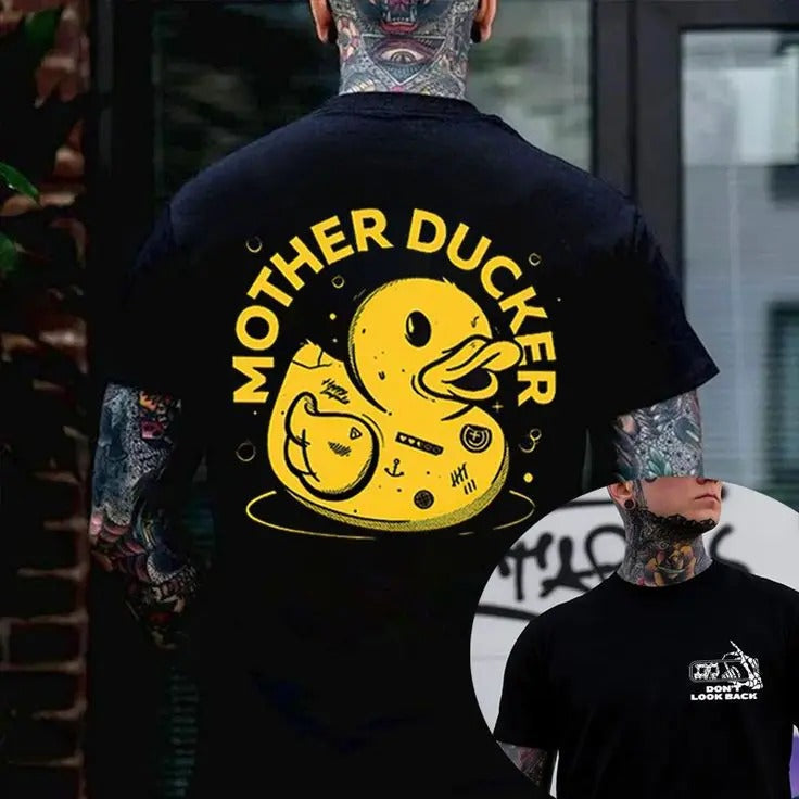 MOTHER DUCKER Yellow Duck Print S 5Xl Shirt Today Shirt Love Shirt Retro Life Shirt Short Sleeve Naughty Clothes Cotton Fabric Menswear Classic T-Shirts, Hoodie, Sweatshirt - T-Shirt, Sweatshirt, Hoodie