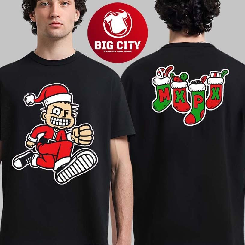 MXPX Santa PX 2025 Holiday Christmas Two Sided Shirt Unisex T-shirt, Sweatshirt, Hoodie, Long Sleeve Tee - T-Shirt, Sweatshirt, Hoodie