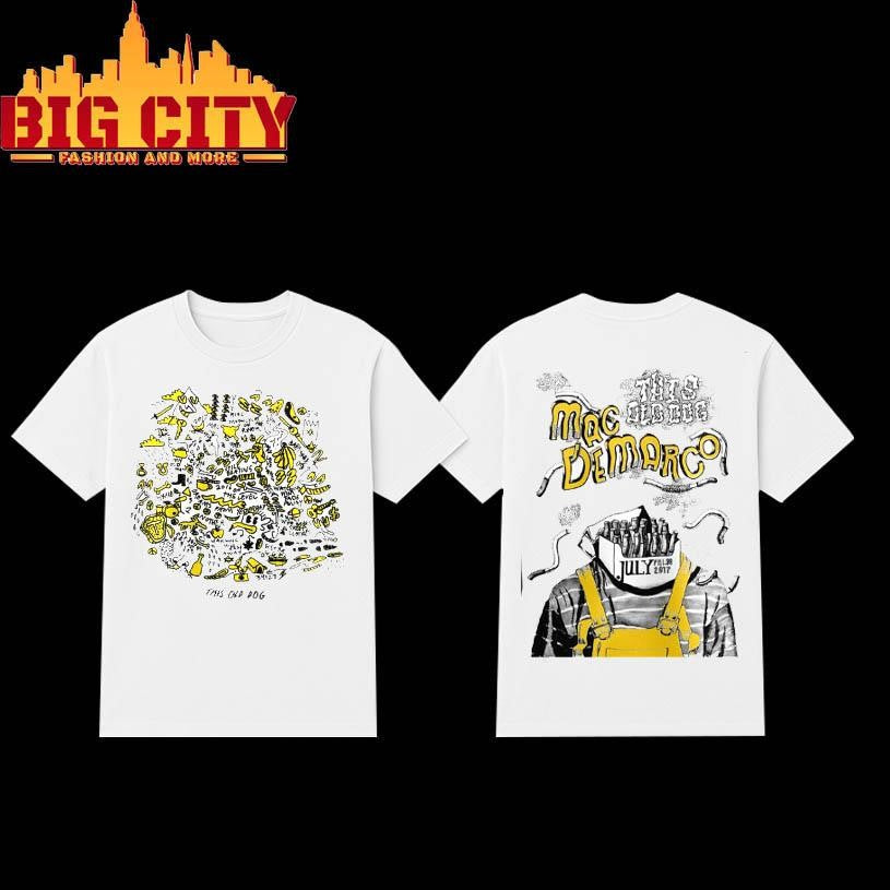 Mac DeMarco 2025 Canada Tour Holiday Music Two Sided Shirt Unisex T-shirt, Sweatshirt, Hoodie, Long Sleeve Tee - T-Shirt, Sweatshirt, Hoodie
