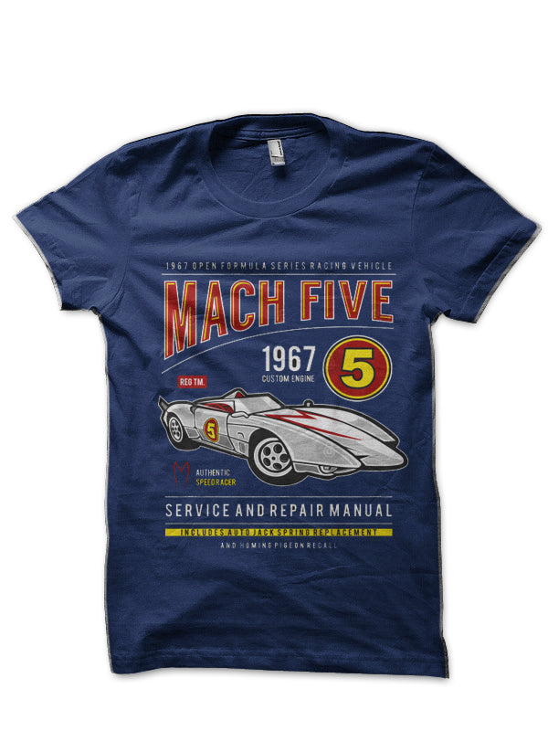 Mach 5 Navy Blue T-Shirts, Hoodie, Sweatshirt - T-Shirt, Sweatshirt, Hoodie