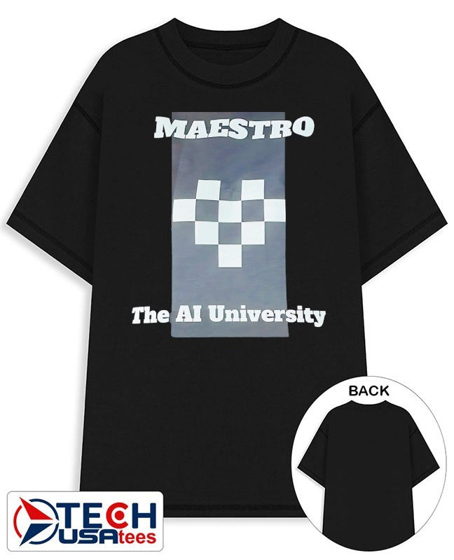 Maestro the AI University shirt Unisex T-shirt, Sweatshirt, Hoodie, Long Sleeve Tee - T-Shirt, Sweatshirt, Hoodie