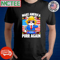 Make America Purr Again cat Donald Trum hair shirt Unisex T-shirt, Sweatshirt, Hoodie, Long Sleeve Tee - T-Shirt, Sweatshirt, Hoodie