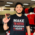 Make Tim Hortons Canadian Again flag shirt Unisex T-shirt, Sweatshirt, Hoodie, Long Sleeve Tee - T-Shirt, Sweatshirt, Hoodie