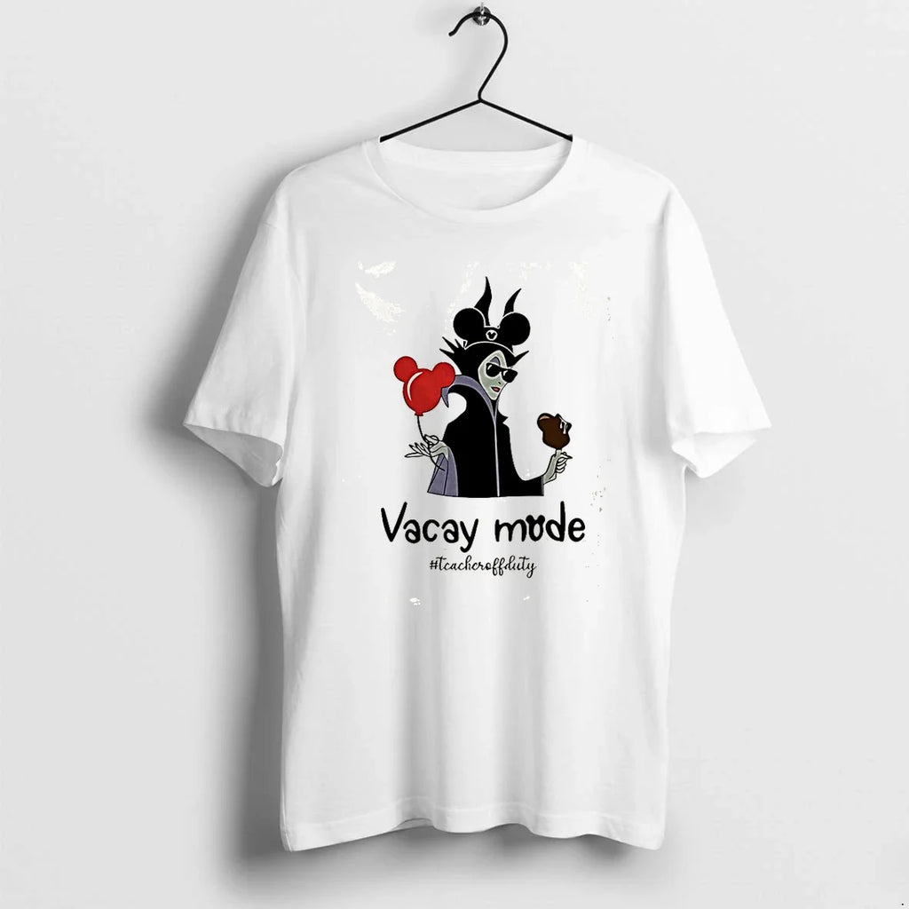 Maleficent Vacay Mode Teacheruffduty Tshirts Sweater Unisex T-shirt, Sweatshirt, Hoodie, Long Sleeve Tee - T-Shirt, Sweatshirt, Hoodie