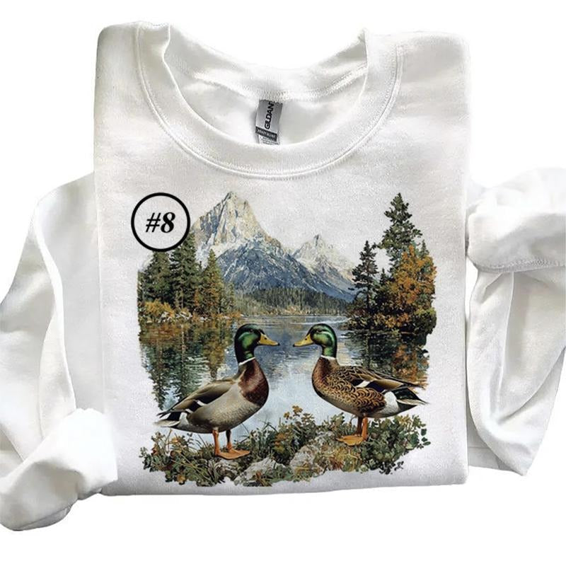Mallard Duck Couple Funny Sunset Wetland Hunting Flying Ducks Cute Cotton Menswear T-Shirts, Hoodie, Sweatshirt - T-Shirt, Sweatshirt, Hoodie