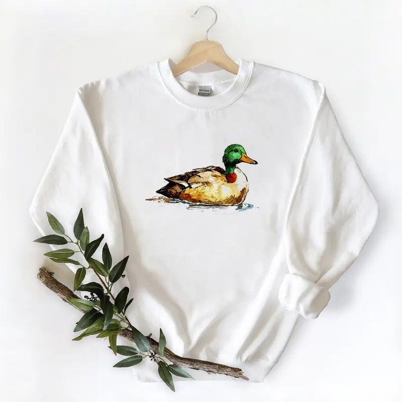 Mallard Duck Watercolor Lover Duck Duck Hunters Husbands Mallard Duck Lovers Cotton Womenswear T-Shirts, Hoodie, Sweatshirt - T-Shirt, Sweatshirt, Hoodie