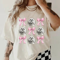 Maltese Bows Shirt~ Relaxed Fit Printed USA Womenswear Casual Comfort Cotton Top Athletic Boho Chic T-Shirts, Hoodie, Sweatshirt - T-Shirt, Sweatshirt, Hoodie