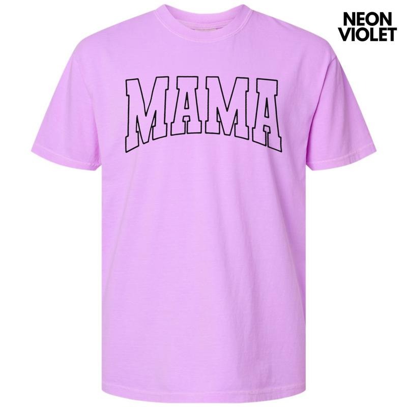 Mama Black Outline Puff Comfort Colors T-Shirts, Hoodie, Sweatshirt - T-Shirt, Sweatshirt, Hoodie