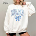 Mama Blues Chinoiserie Coquette Mom Vintage Floral Mama Shirt Cozy Fleece Everyday Casual Comfort Embroidery T-Shirts, Hoodie, Sweatshirt - T-Shirt, Sweatshirt, Hoodie