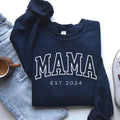 Mama Est 2024 Mom Pregnancy Announcement Cool Mom New Mom T-Shirts, Hoodie, Sweatshirt - T-Shirt, Sweatshirt, Hoodie