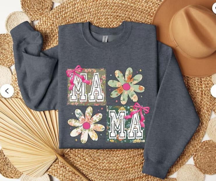 Mama Floral Coquette Floral Mama Mama Floral Boho Mama Teestyle{N002}2 T-Shirts, Hoodie, Sweatshirt - T-Shirt, Sweatshirt, Hoodie