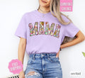 Mama Floral Shirt Comfort Colors Mom Mama Varsity Floral Letters Shirt Cute Mom Shirt Mama T-Shirts, Hoodie, Sweatshirt - T-Shirt, Sweatshirt, Hoodie