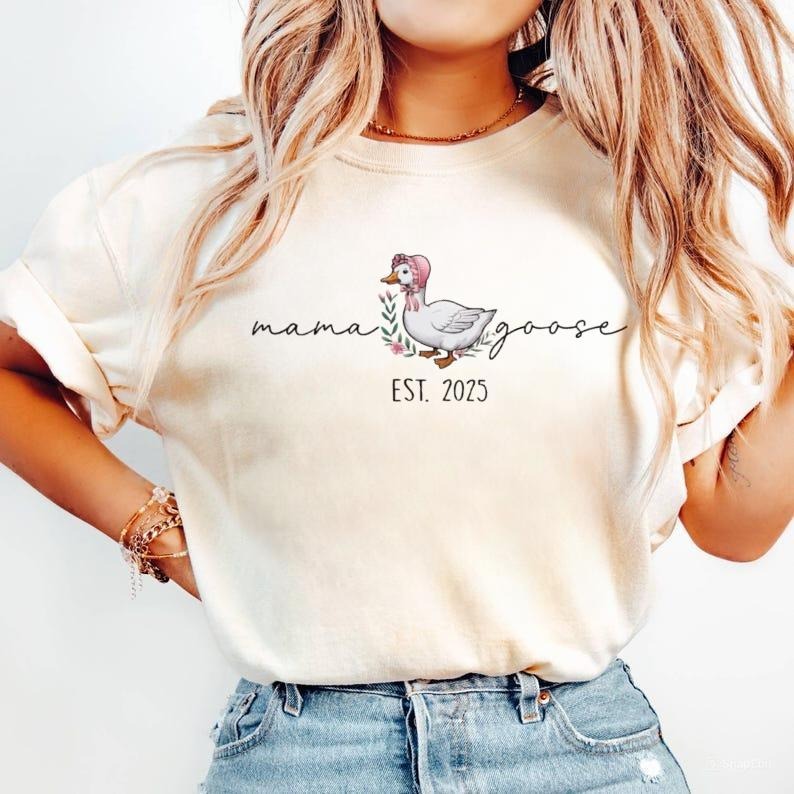 Mama Goose Shirt Mama Silly Goose Happy Shirt Coquette Mom Mom T-Shirts, Hoodie, Sweatshirt - T-Shirt, Sweatshirt, Hoodie