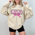 Mama Shirt Pink Coquette Bow Floral Checkerboard Cute Girly Mom T-Shirts, Hoodie, Sweatshirt - T-Shirt, Sweatshirt, Hoodie