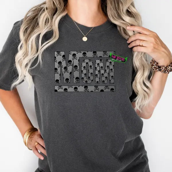Mama Skull & Cross Dark Edgy Grunge Top Alt Lovers Cozy Streetwear Womenswear T-Shirts, Hoodie, Sweatshirt - T-Shirt, Sweatshirt, Hoodie