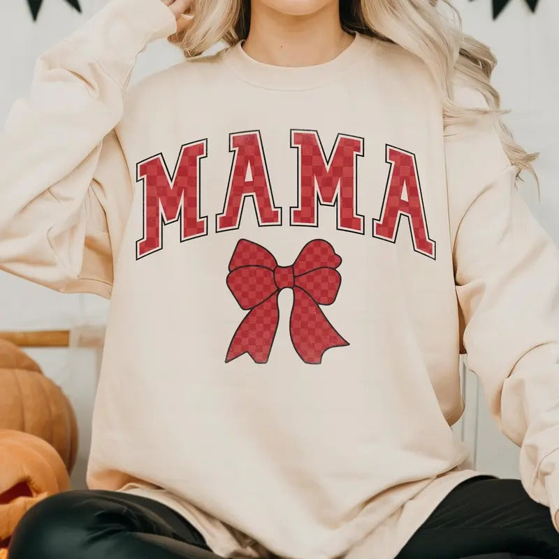 Mama Valentine Checkered Mama Valentine Mama Coquette Valentine Heart Valentine Shirt T-Shirts, Hoodie, Sweatshirt - T-Shirt, Sweatshirt, Hoodie