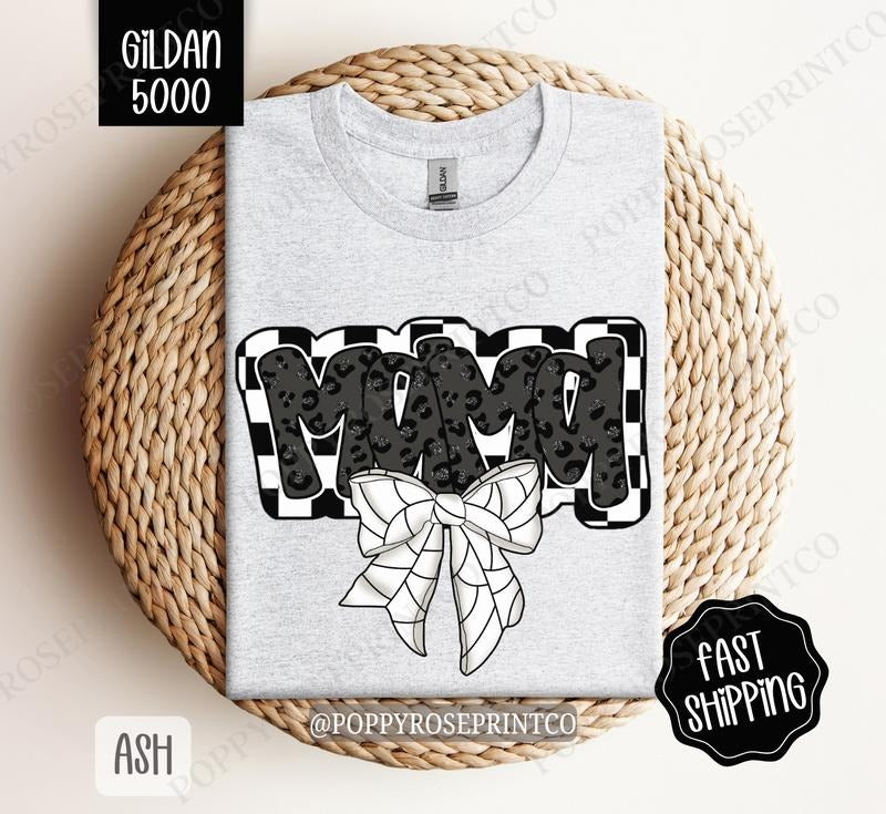 Mama Volleyball Bow Gildan Volleyball Mom Shirt Volleyball Mama T-Shirts, Hoodie, Sweatshirt - T-Shirt, Sweatshirt, Hoodie