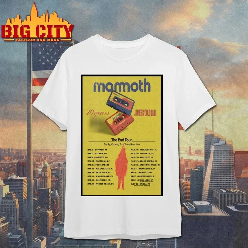 Mamoth 10 Years The End Tour 2026 Poster shirt Unisex T-shirt, Sweatshirt, Hoodie, Long Sleeve Tee - T-Shirt, Sweatshirt, Hoodie