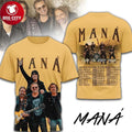 Mana Vivir Sin Aire 2026 Tour Celebrating Two Sided Shirt Unisex T-shirt, Sweatshirt, Hoodie, Long Sleeve Tee - T-Shirt, Sweatshirt, Hoodie