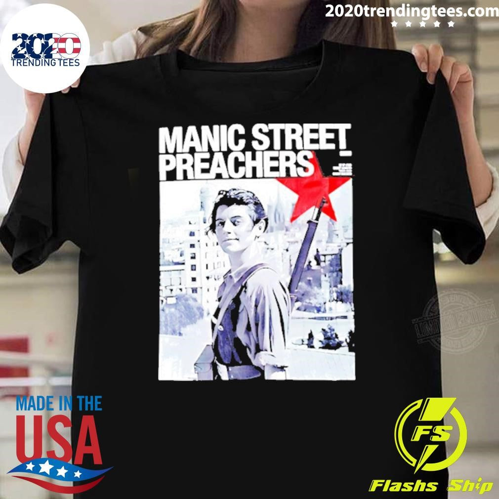 Manic Street Preachers Red Star Shirt Unisex T-shirt, Sweatshirt, Hoodie, Long Sleeve Tee - T-Shirt, Sweatshirt, Hoodie