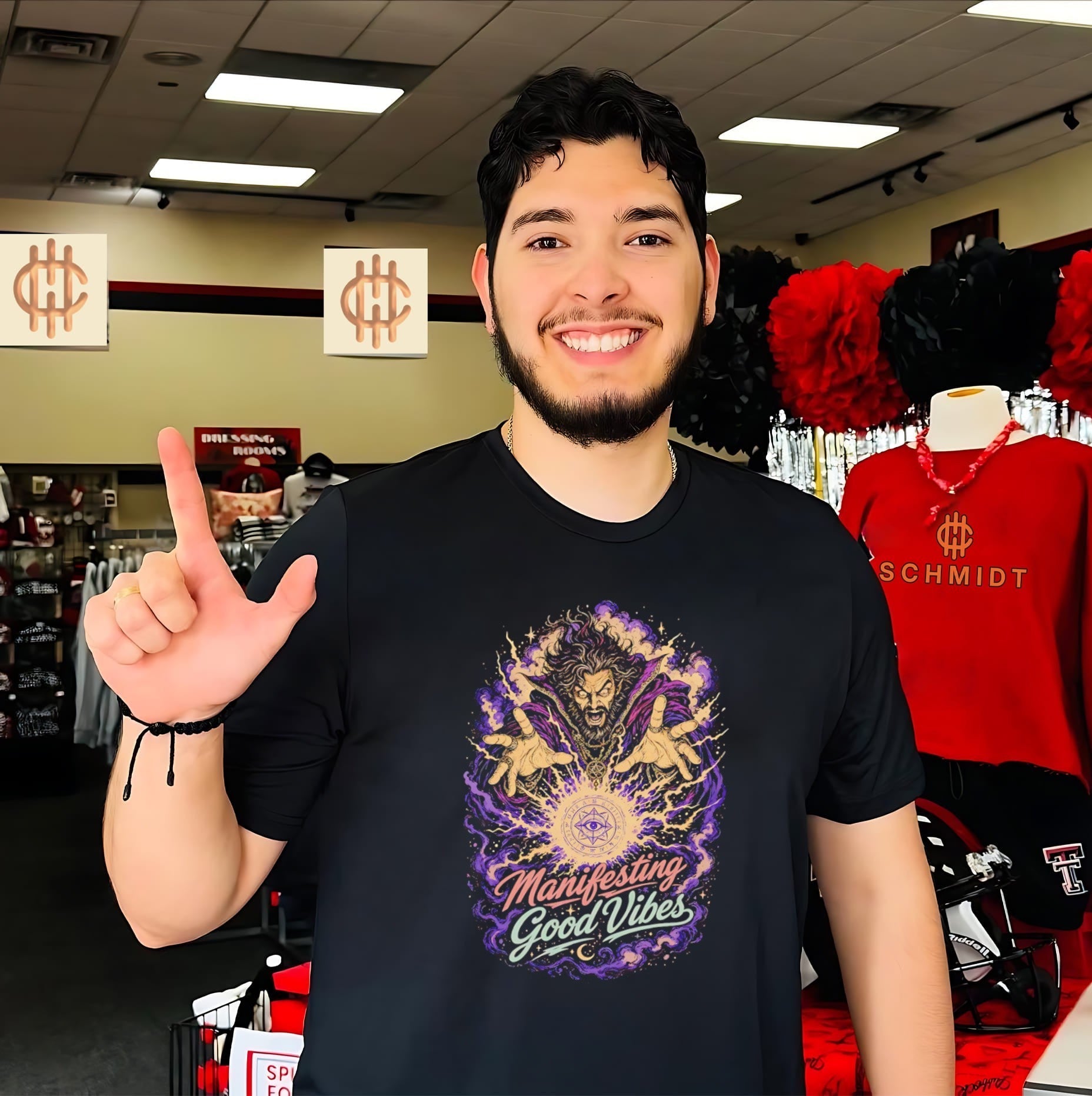 Manifesting Good Vibes Warlock wizard magic shirt Unisex T-shirt, Sweatshirt, Hoodie, Long Sleeve Tee - T-Shirt, Sweatshirt, Hoodie