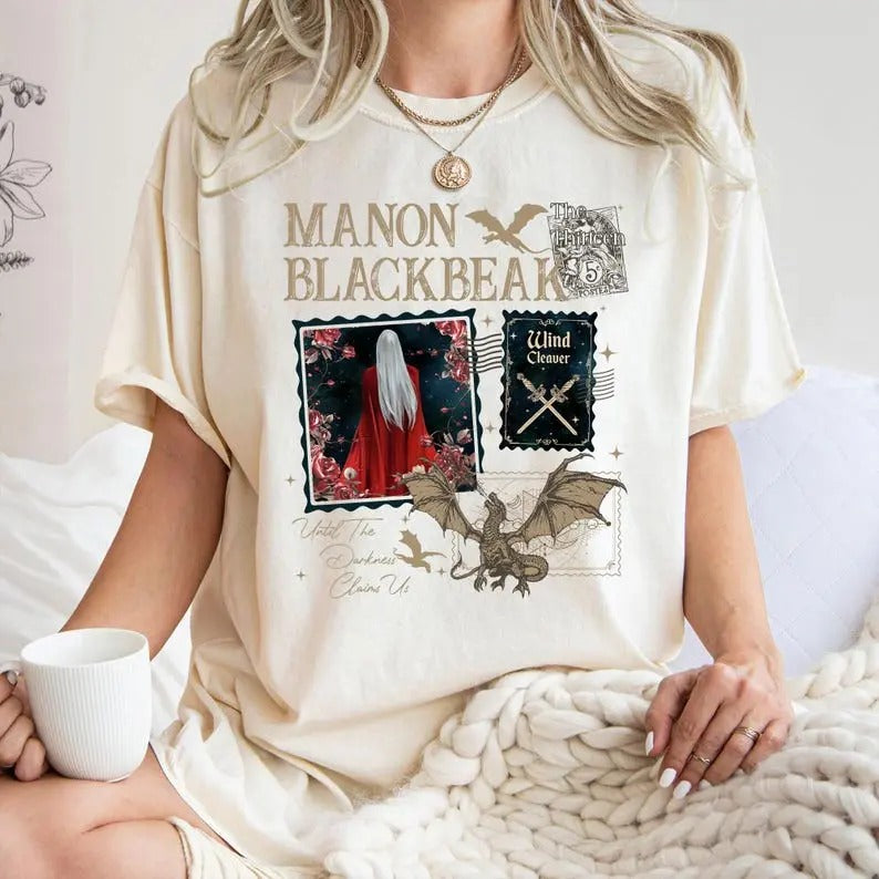 Manon Blackbeak Shirt Thirteen Now Until Darkness Claims Us Sarah J Maas Throne Glass Book Dark Romance Shirts Acotar T-Shirts, Hoodie, Sweatshirt - T-Shirt, Sweatshirt, Hoodie