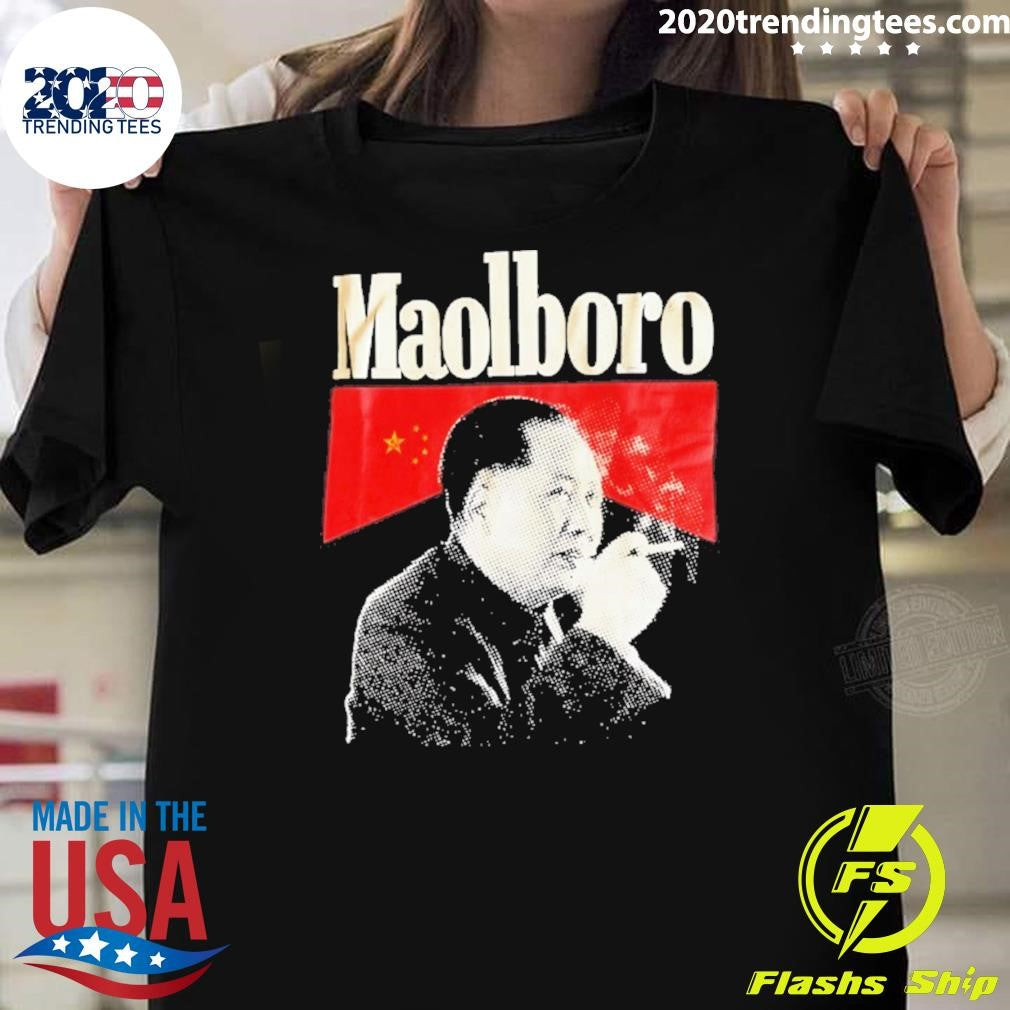Maolboro Mao Zedong Marlboro Parody Logo Shirt Unisex T-shirt, Sweatshirt, Hoodie, Long Sleeve Tee - T-Shirt, Sweatshirt, Hoodie