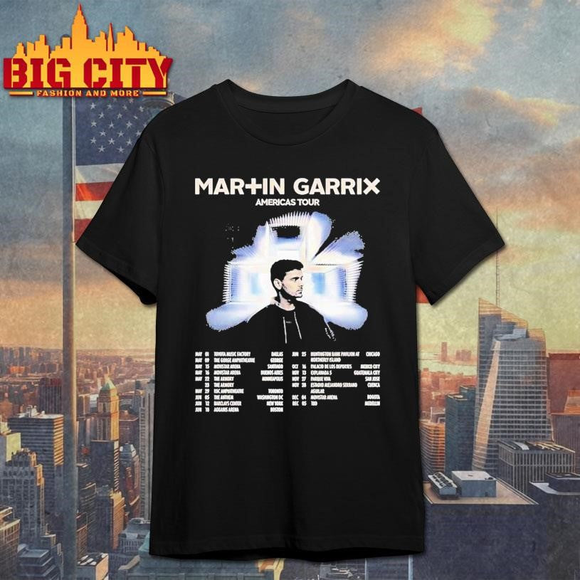 Martin Garrix Americas Tour North And South America 2026 Dates Shirt Unisex T-shirt, Sweatshirt, Hoodie, Long Sleeve Tee - T-Shirt, Sweatshirt, Hoodie